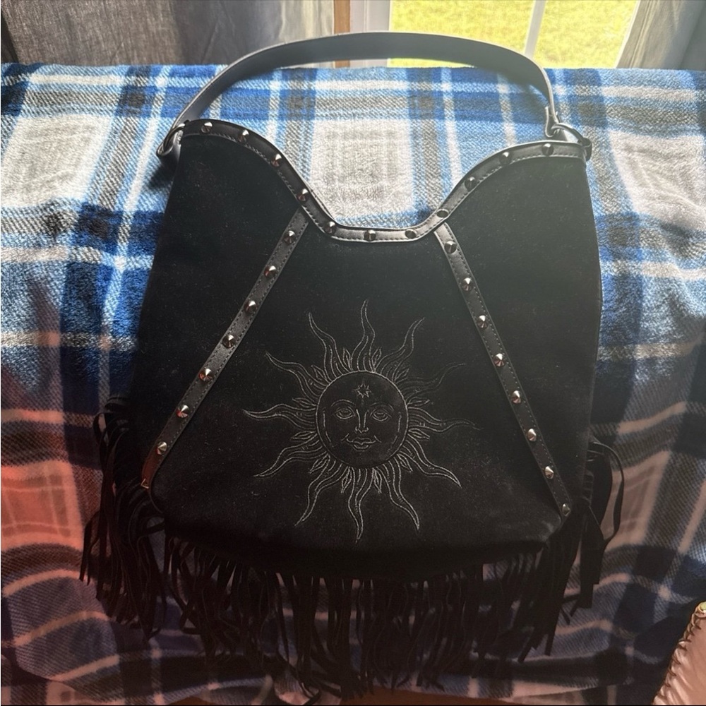 Black Sun Embroidered Women's Killstar Bag